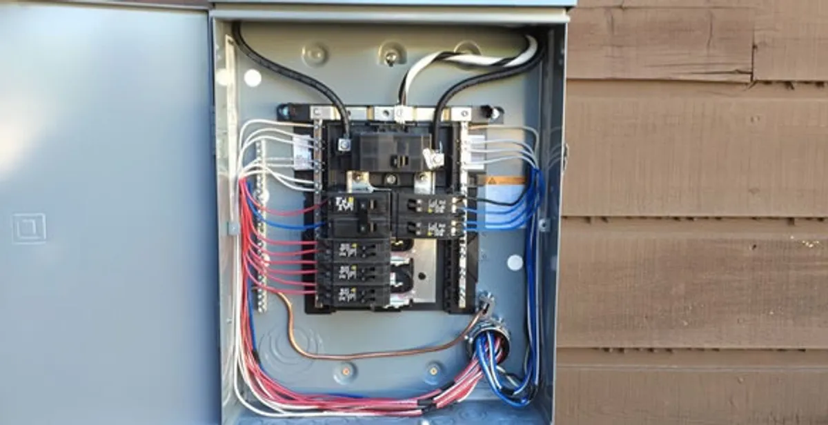 electrical panel upgrade service featuring newly installed electrical panel wired by licensed electricians in Peoria, IL