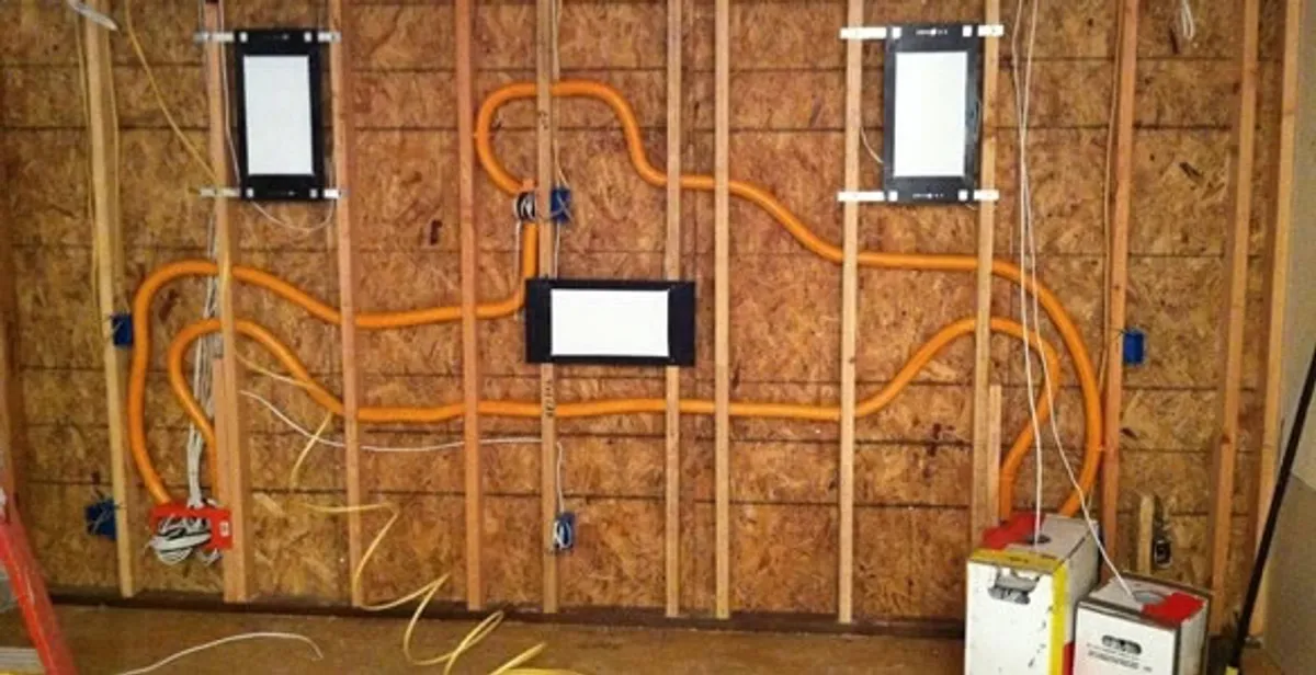 new construction wiring project displaying complete electrical system layout installed by professionals in Peoria, IL