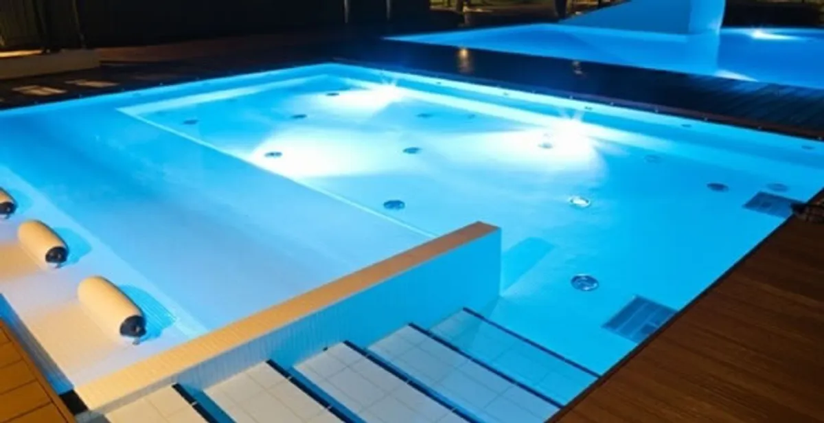 pool light installation and repair services providing modern illuminated pool lighting in Peoria, IL